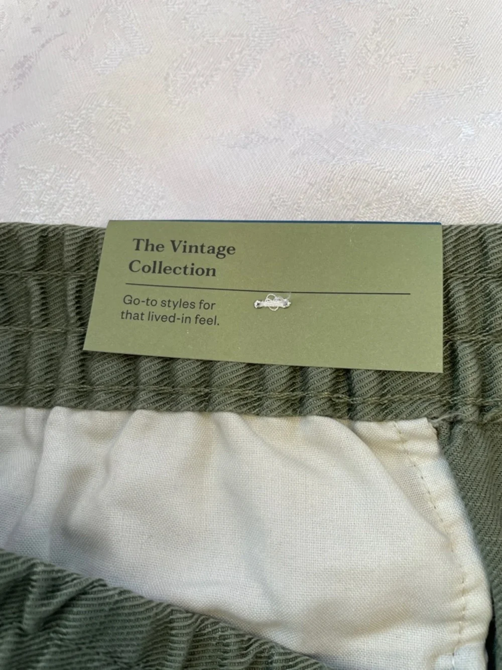 NWT Goodfellow & Co. Men's Olive Green Elastic-Waist Drawstring Shorts. Size L - Picture 5 of 7